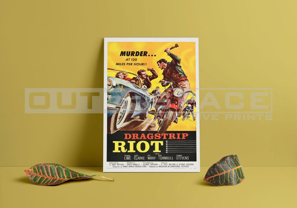 Εκτύπωση σε καμβά αφίσα Dragstrip Riot